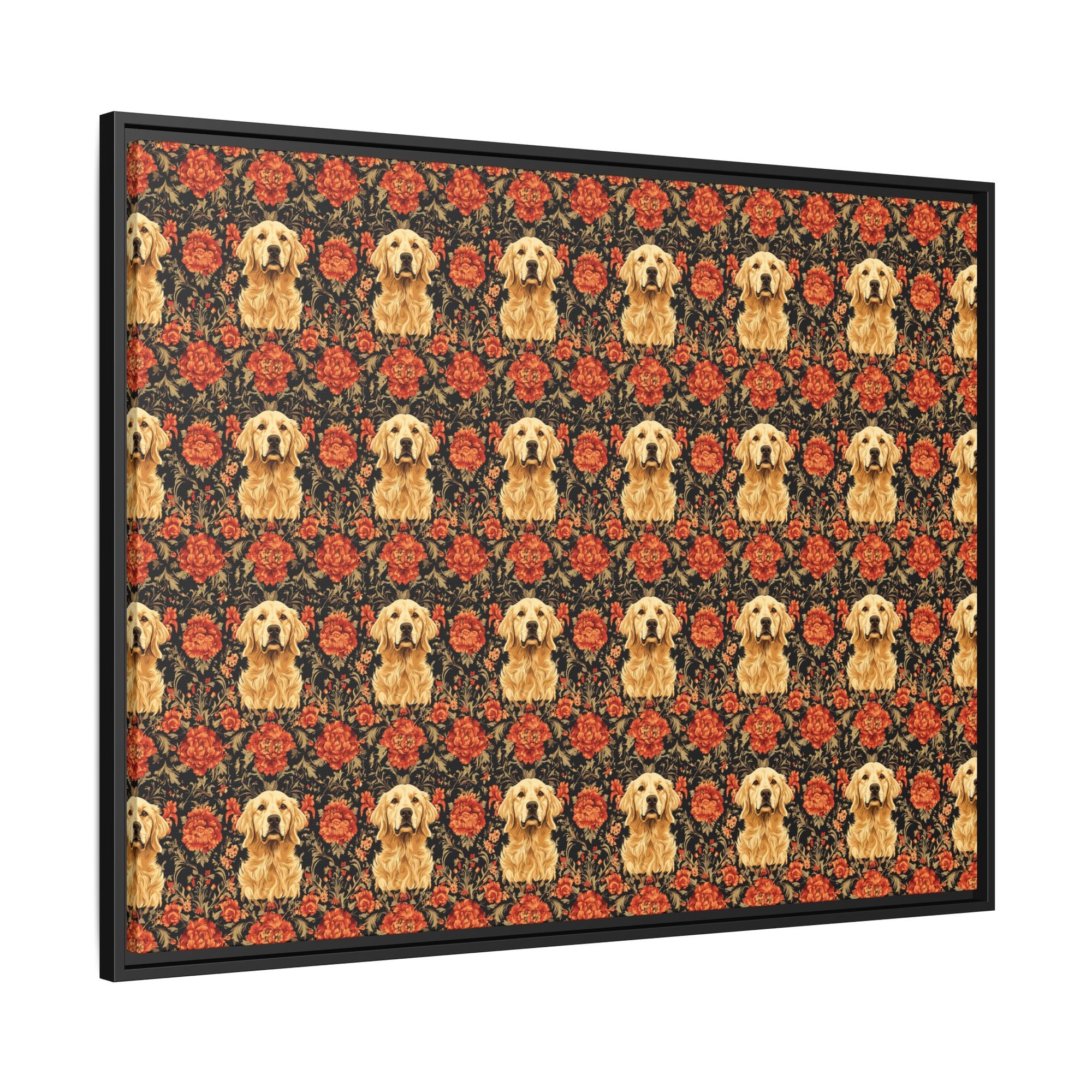 Golden Pawsatronic Tapestry Matte Canvas, Framed