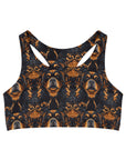 Modern Rottweiler Royalty Seamless Sports Bra