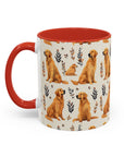 Golden Glamour Paws - Luxe Licks for Regal Retrievers Accent Coffee Mug