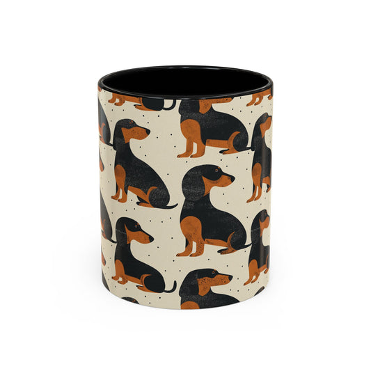 Whimsical Dachsund Dreamcatcher Accent Coffee Mug