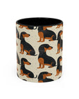 Whimsical Dachsund Dreamcatcher Accent Coffee Mug