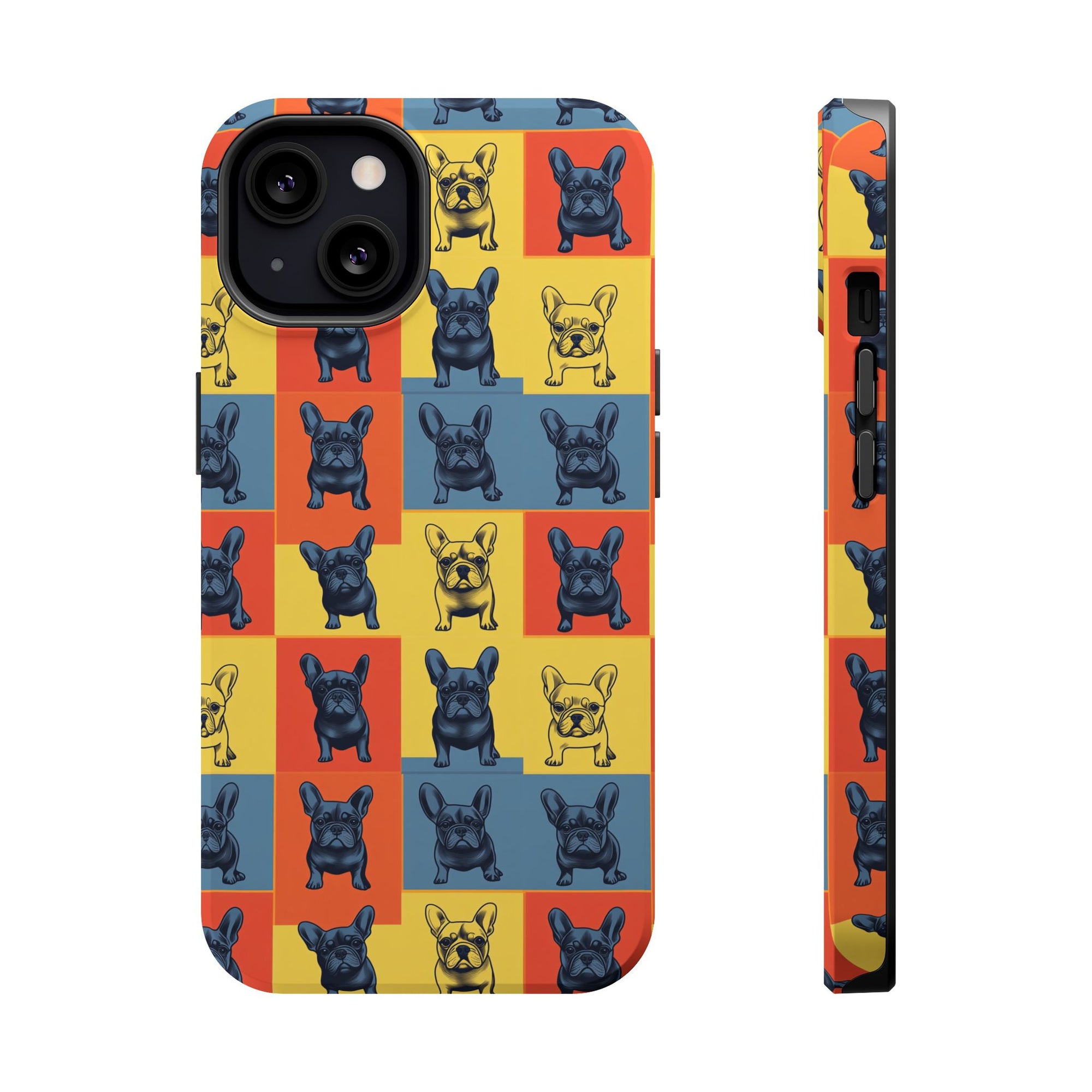 Frenchie Pop Art Pawfection Grid Magnetic Tough Cases