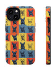 Frenchie Pop Art Pawfection Grid Magnetic Tough Cases