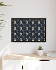 Frenchie Celestial Soar Matte Canvas, Framed