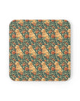 Blooming Goldie Glam Cork Back Coaster