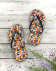 Bloom Pup Frenchietastic Splatter Flip Flops