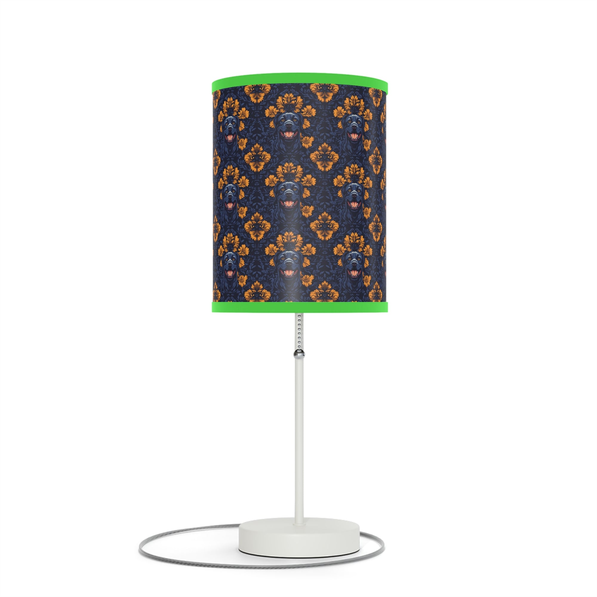 Royal Rottweiler Regalia Lamp on a Stand