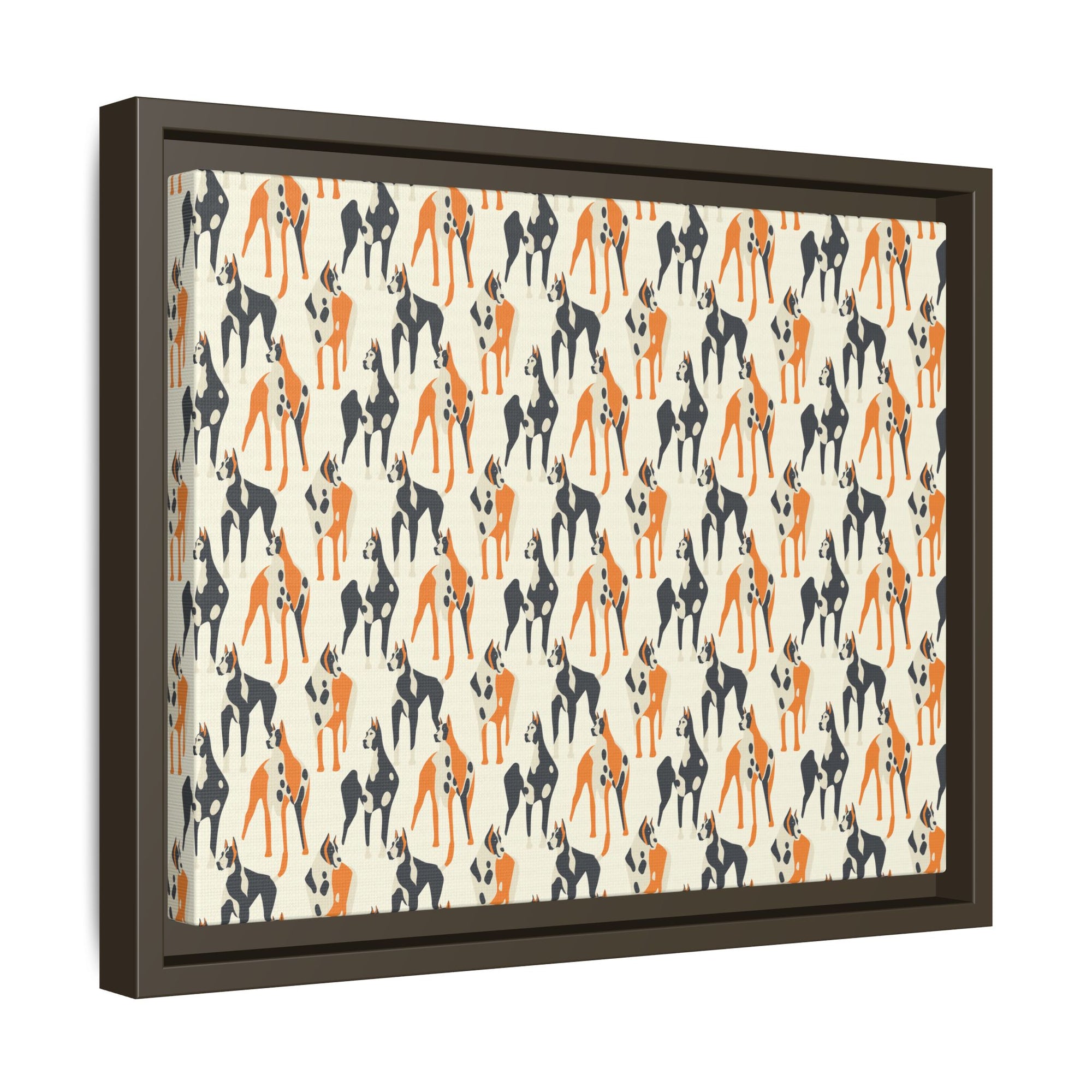 Dashing Dane Divinity Matte Canvas, Framed