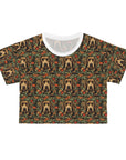 Labrador Lush Pooch Tapestry Crop Tee