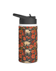 Pug Paradise Playpen Stainless Steel Water Bottle