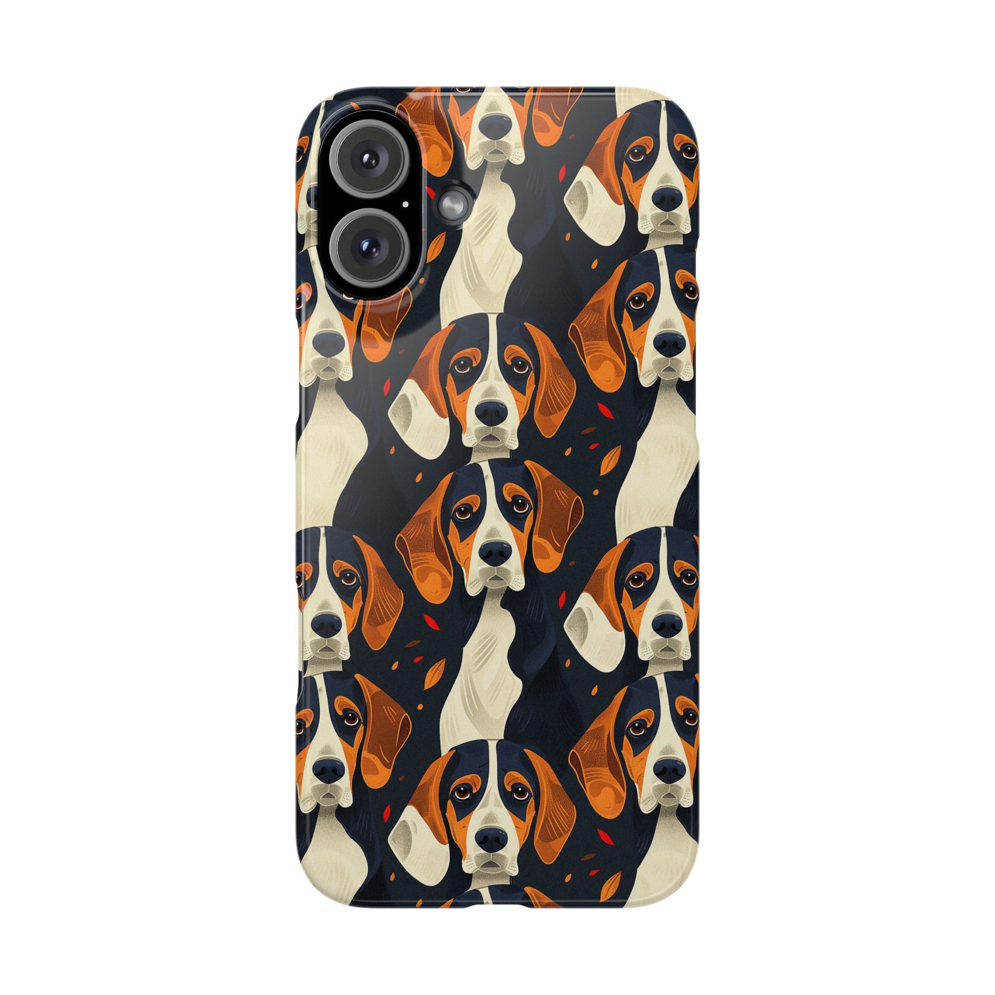 Beagle Glimmer Gaze Glamour Slim Phone Cases