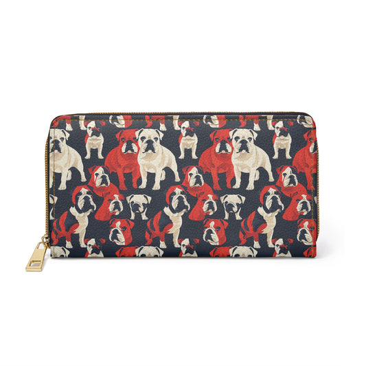 Bulldoggy Bliss Chomper Zipper Wallet