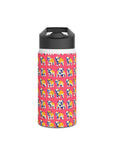 Bubblegum Glamour Bulldog Bouquet Stainless Steel Water Bottle