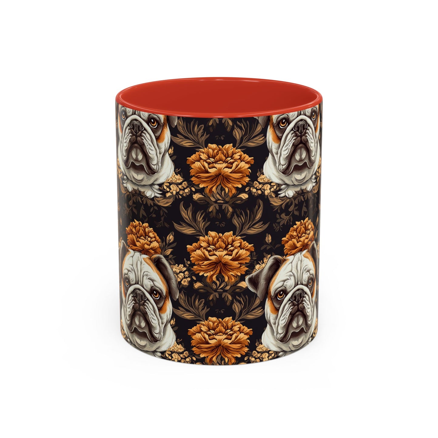 Bloomingly Bulldogistic Bouquet Accent Coffee Mug