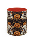 Bloomingly Bulldogistic Bouquet Accent Coffee Mug