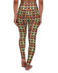 Whimsical Warhol Labrador High Waisted Yoga Leggings