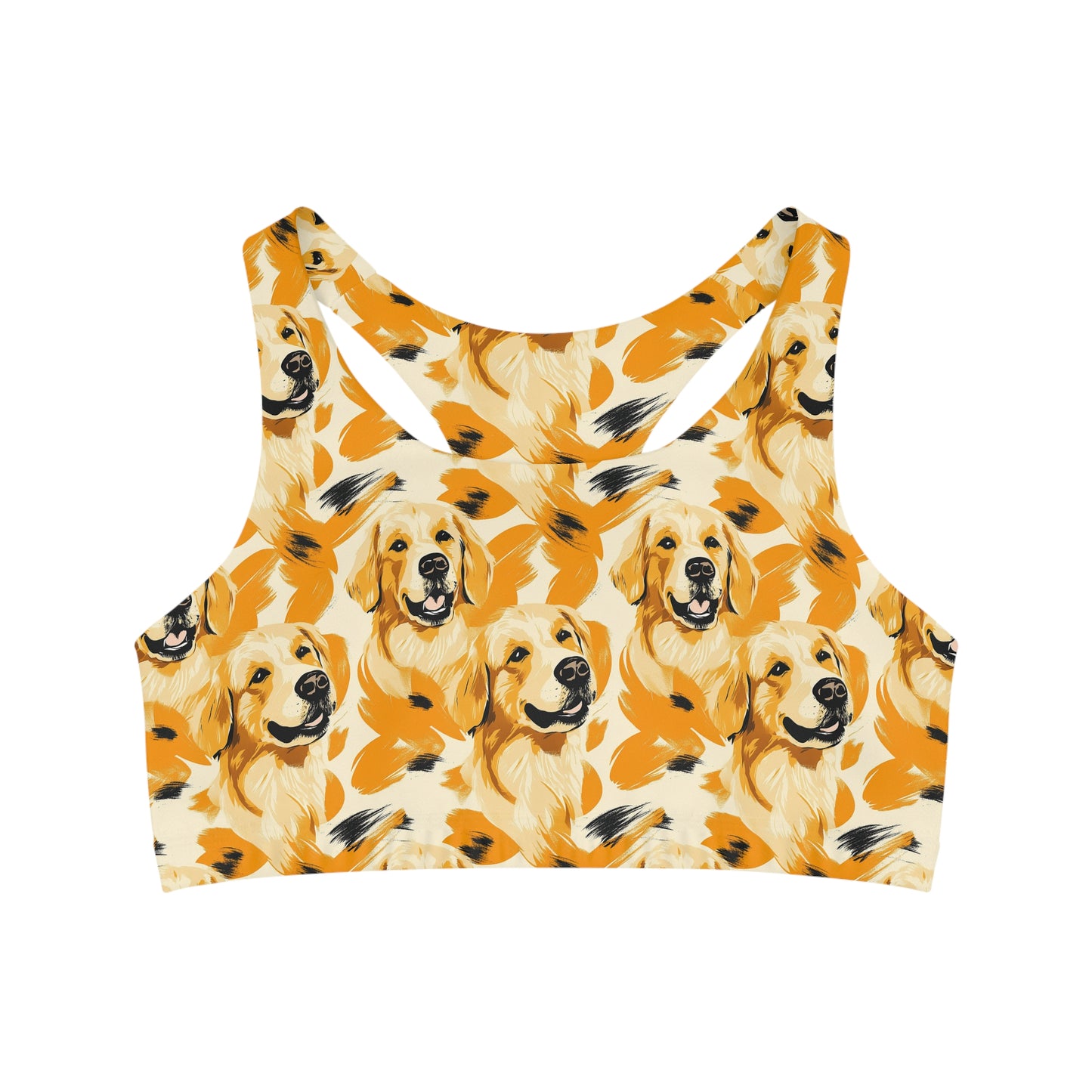 Golden Glitz 'n Glamour Woofwear Seamless Sports Bra