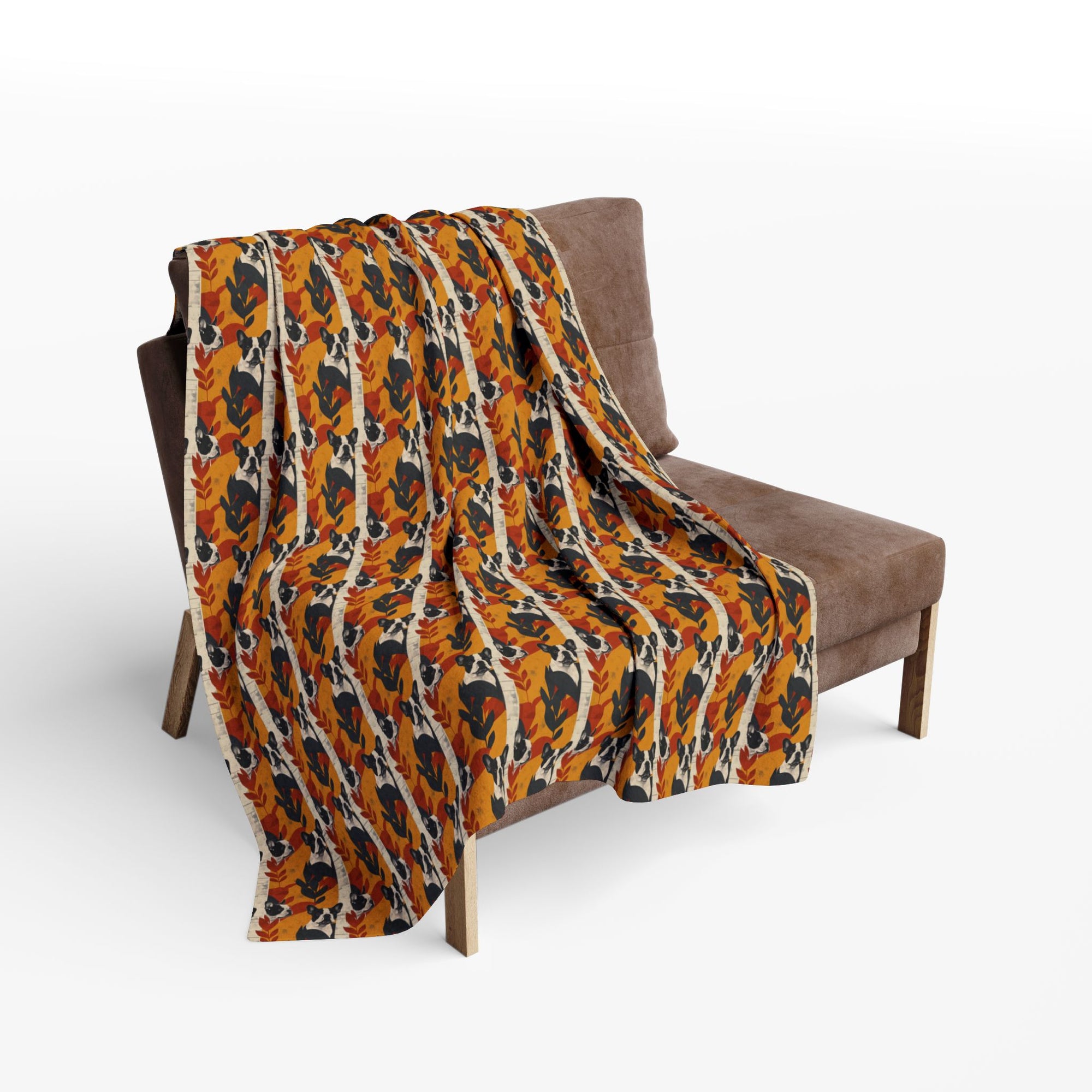 Chic Frenchie Charm Arctic Fleece Blanket