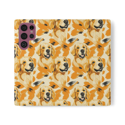 Golden Glitz 'n Glamour Woofwear Flip Cases