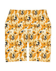 Golden Glitz 'n Glamour Woofwear High Waisted Yoga Shorts