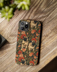 Blooming Pug Paradise Slim Phone Cases