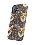 Floofy Corgi Blossom Blast Magnetic Tough Cases