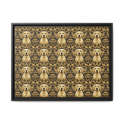 Royal Pawsitivity Labs Matte Canvas, Framed