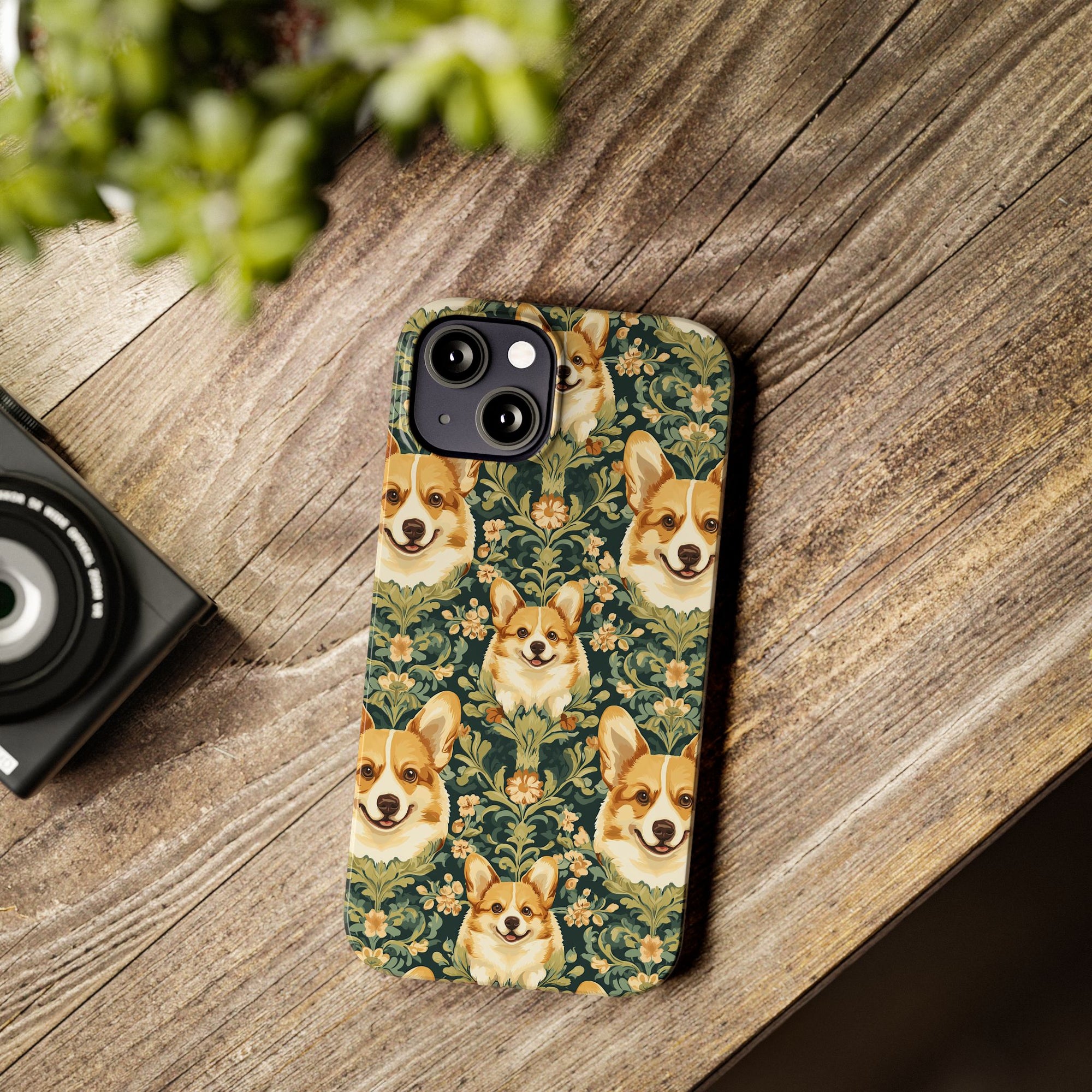 Corgi Charmz Slim Phone Cases