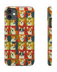 Corgi Chic Popart Pup Slim Phone Cases