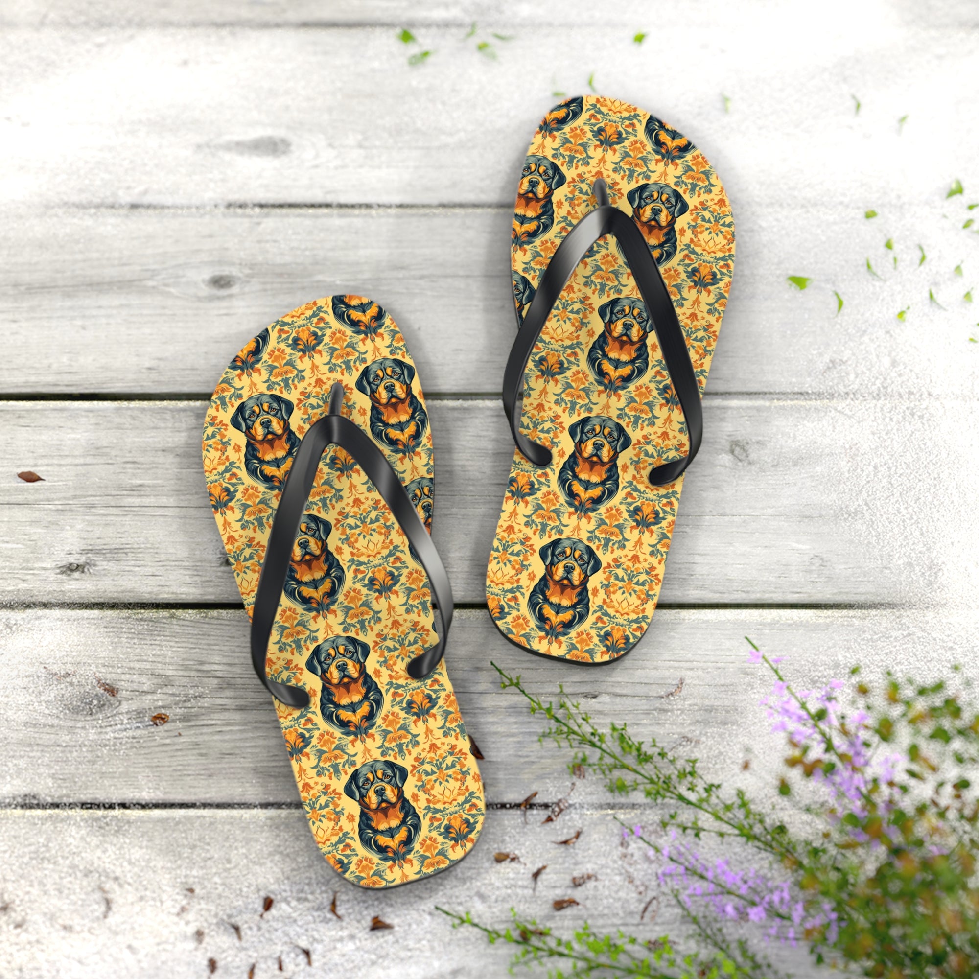 Royal Rottie Regalia Flip Flops