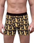 Golden Paws Floral Frenchie Men's Boxer Briefs