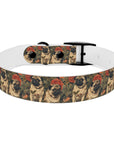 Blooming Pug Paradise Dog Collar