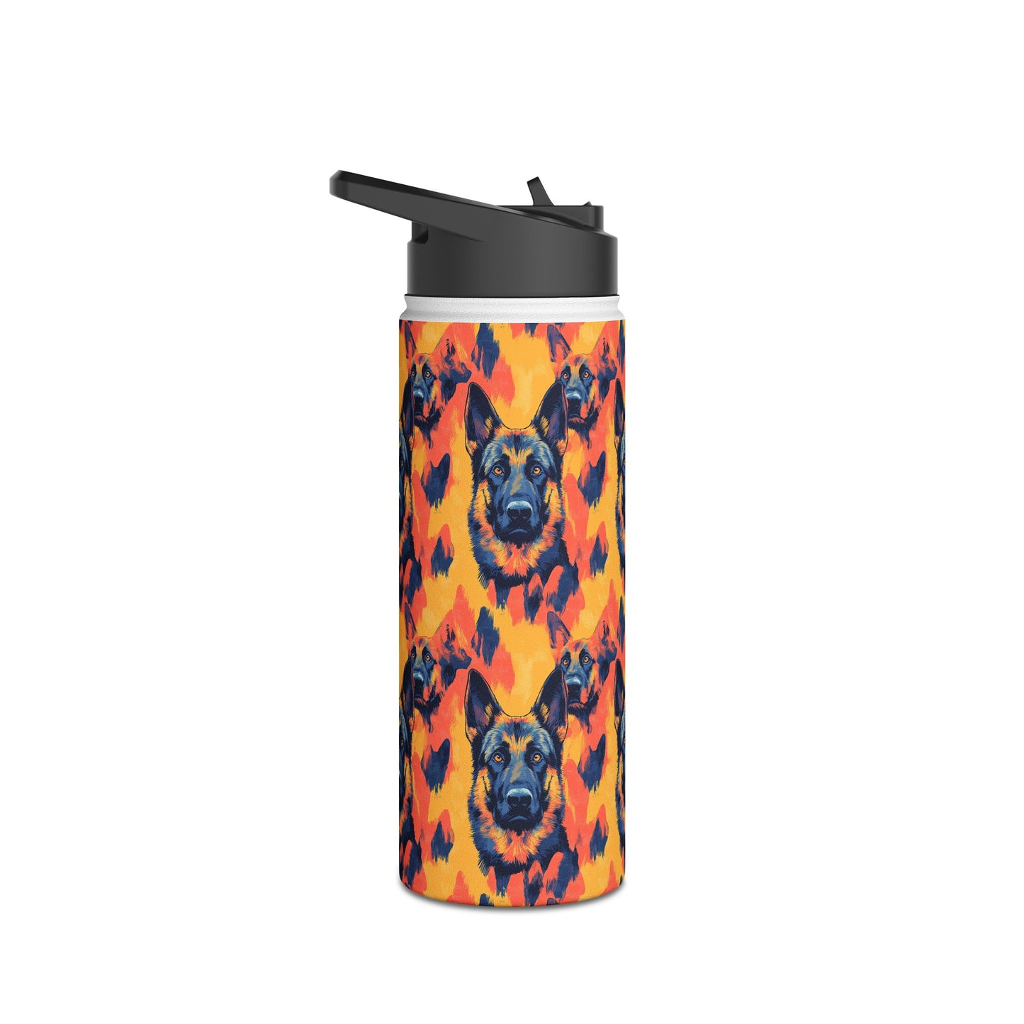 Impressionistic German Shepherds Stainless Steel Water Bottle