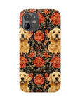 Golden Pawsatronic Tapestry Slim Phone Cases