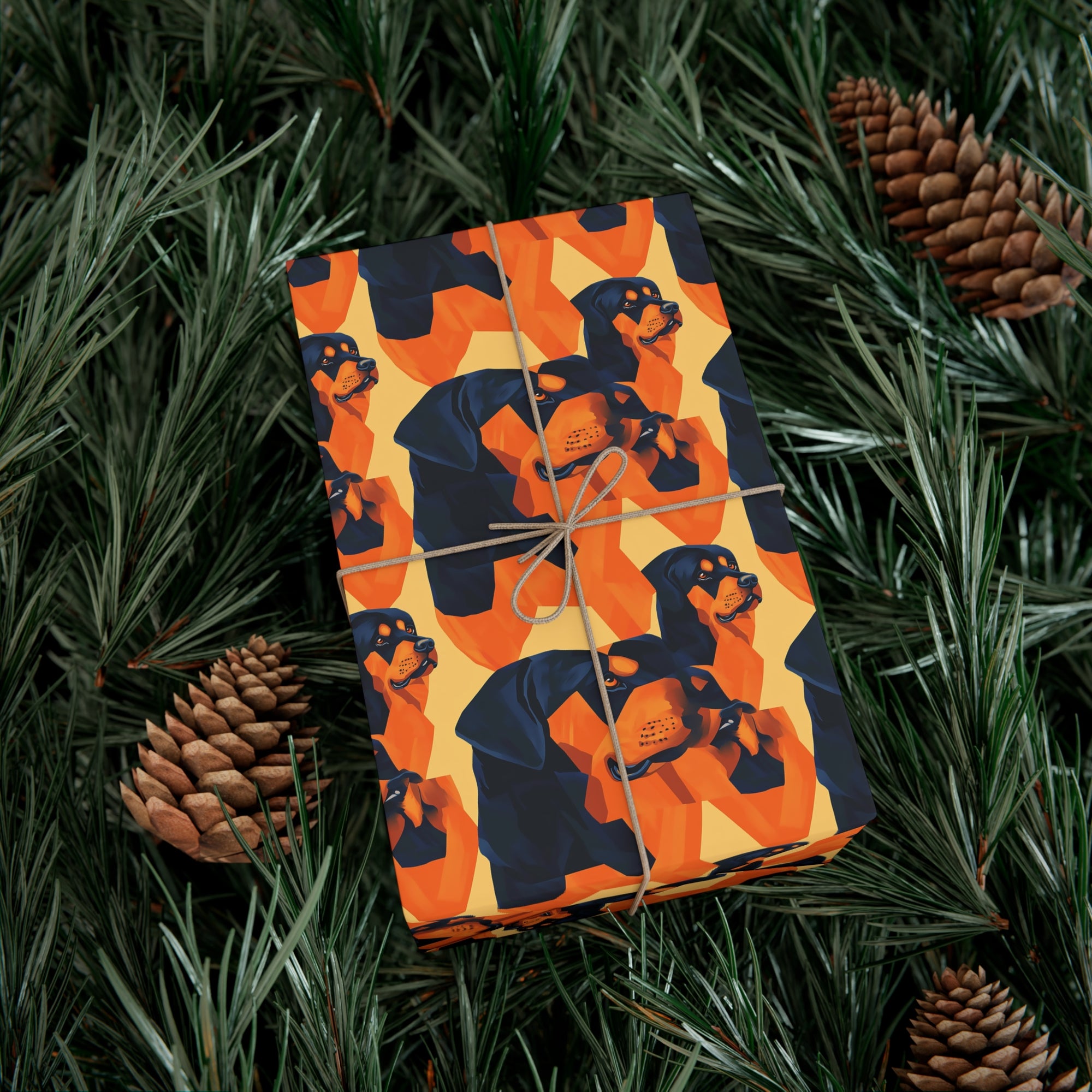 Rottweiler Chic Pawsitivity Gift Wrap Papers