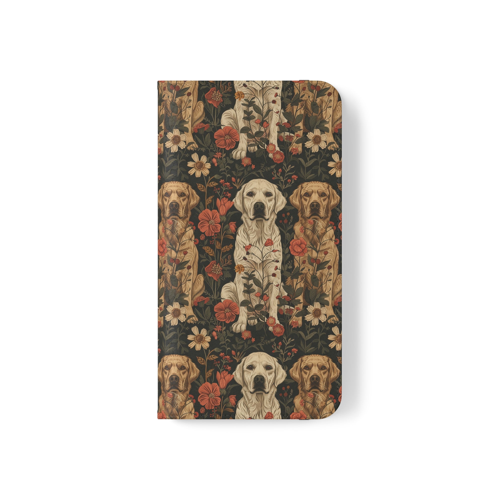 Blossoming Labradors Bouquet Flip Cases