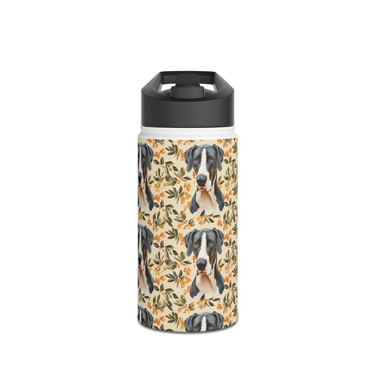 Majestic Great Dane Meadow Stainless Steel Water Bottle