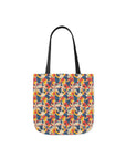 Bloom Pup Frenchietastic Splatter Canvas Tote Bag