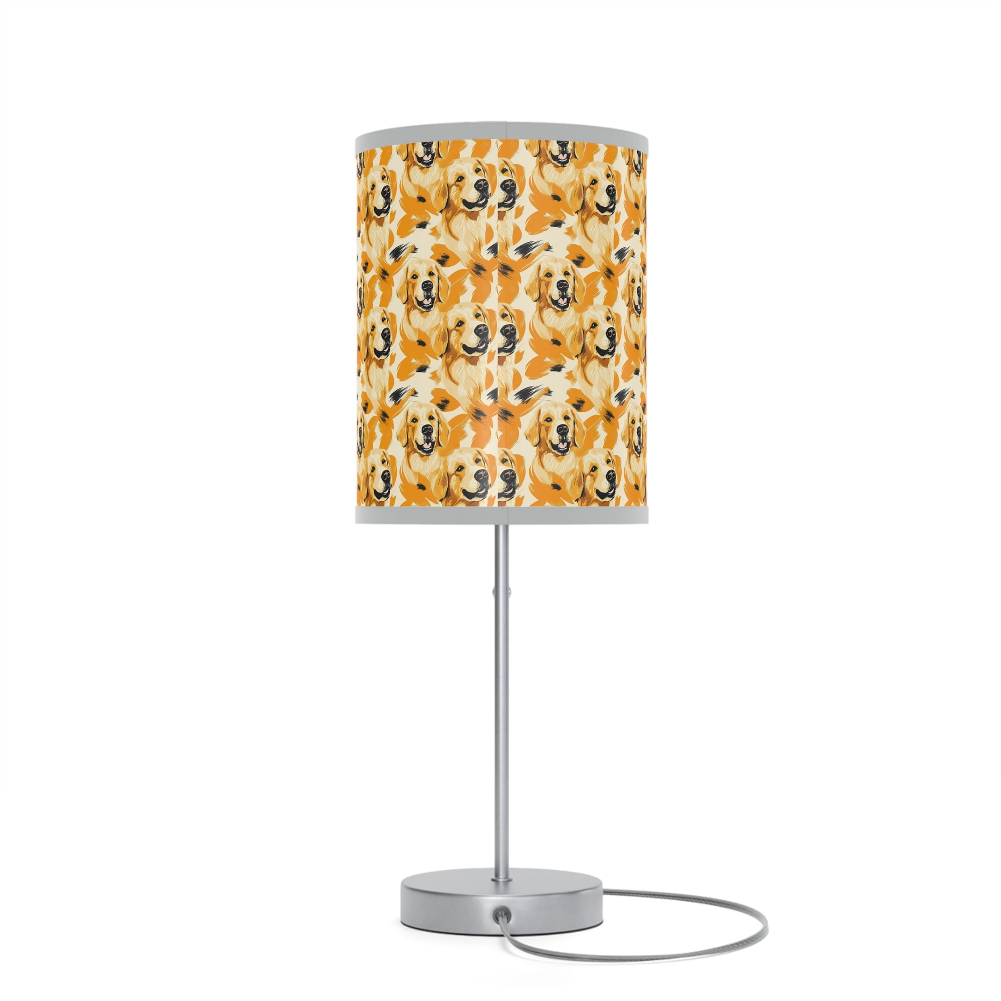 Golden Glitz &#39;n Glamour Woofwear Lamp on a Stand