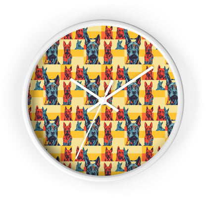 Dane-tastic Marvelous Mutt Mode Wall Clock