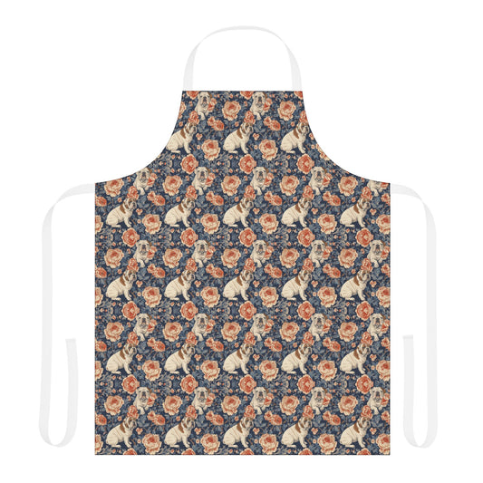 Blooming Bulldog Beauty Apron