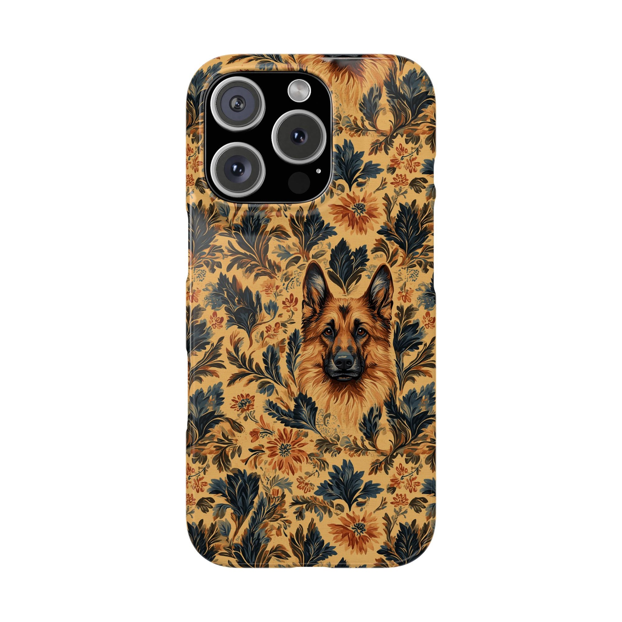 Autumnal German Shepherd Glamour Slim Phone Cases