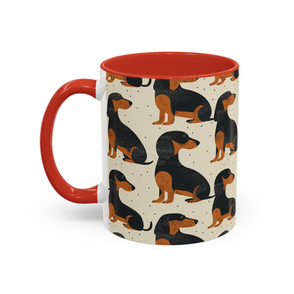 Whimsical Dachsund Dreamcatcher Accent Coffee Mug