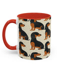 Whimsical Dachsund Dreamcatcher Accent Coffee Mug