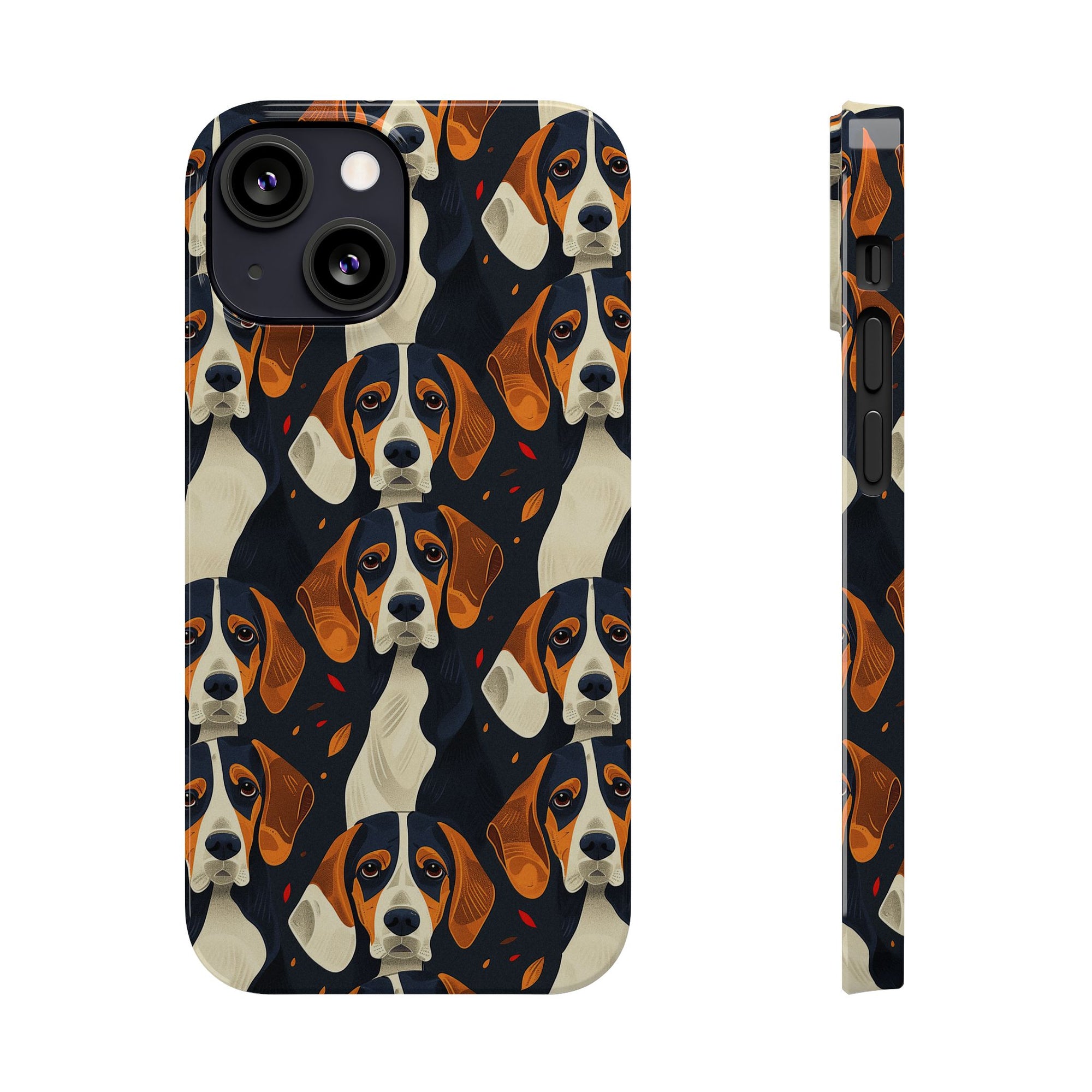 Beagle Glimmer Gaze Glamour Slim Phone Cases