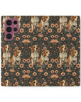 Beagle Blossom Bonanza Flip Cases