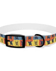 Frenchie Pop Art Pawfection Grid Dog Collar