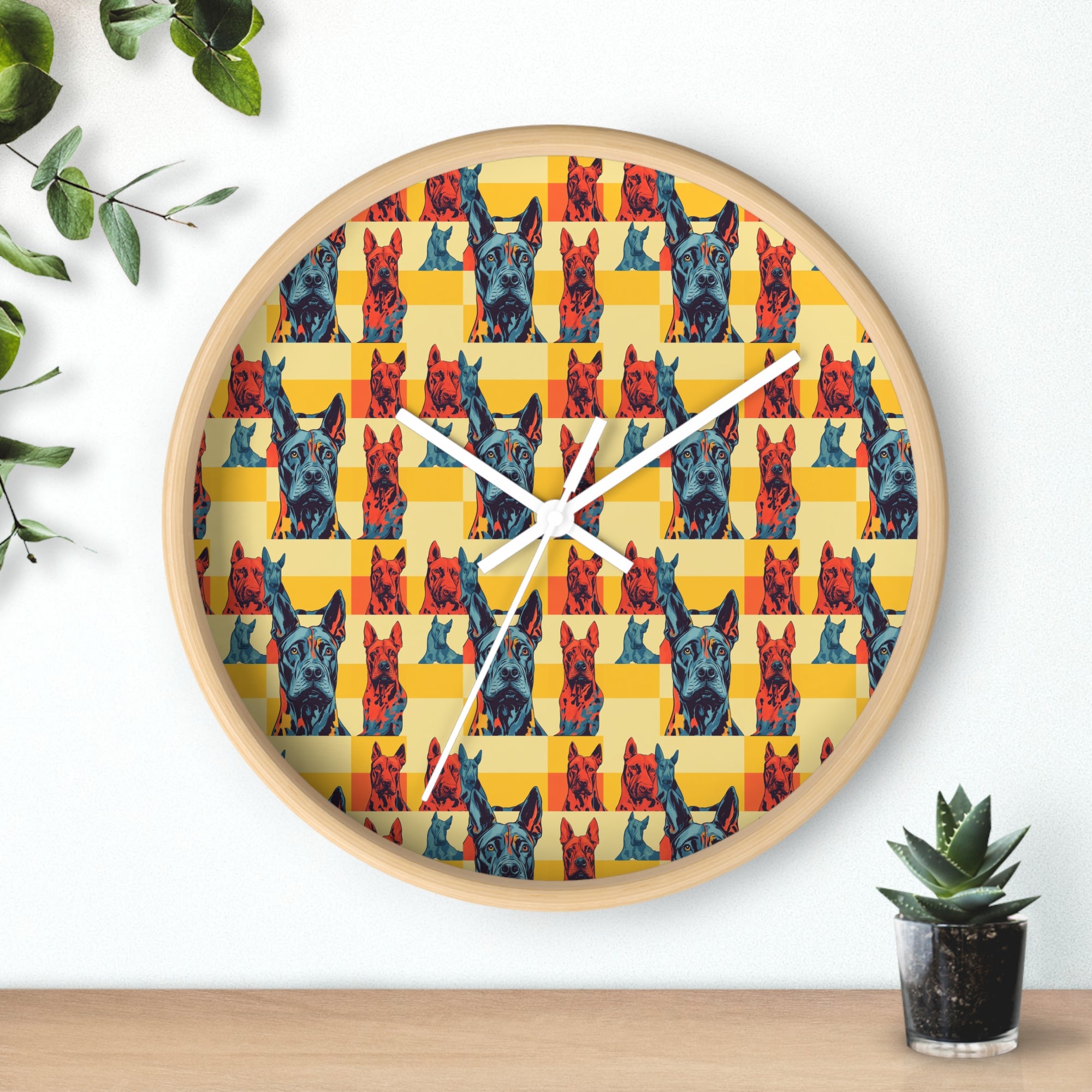 Dane-tastic Marvelous Mutt Mode Wall Clock