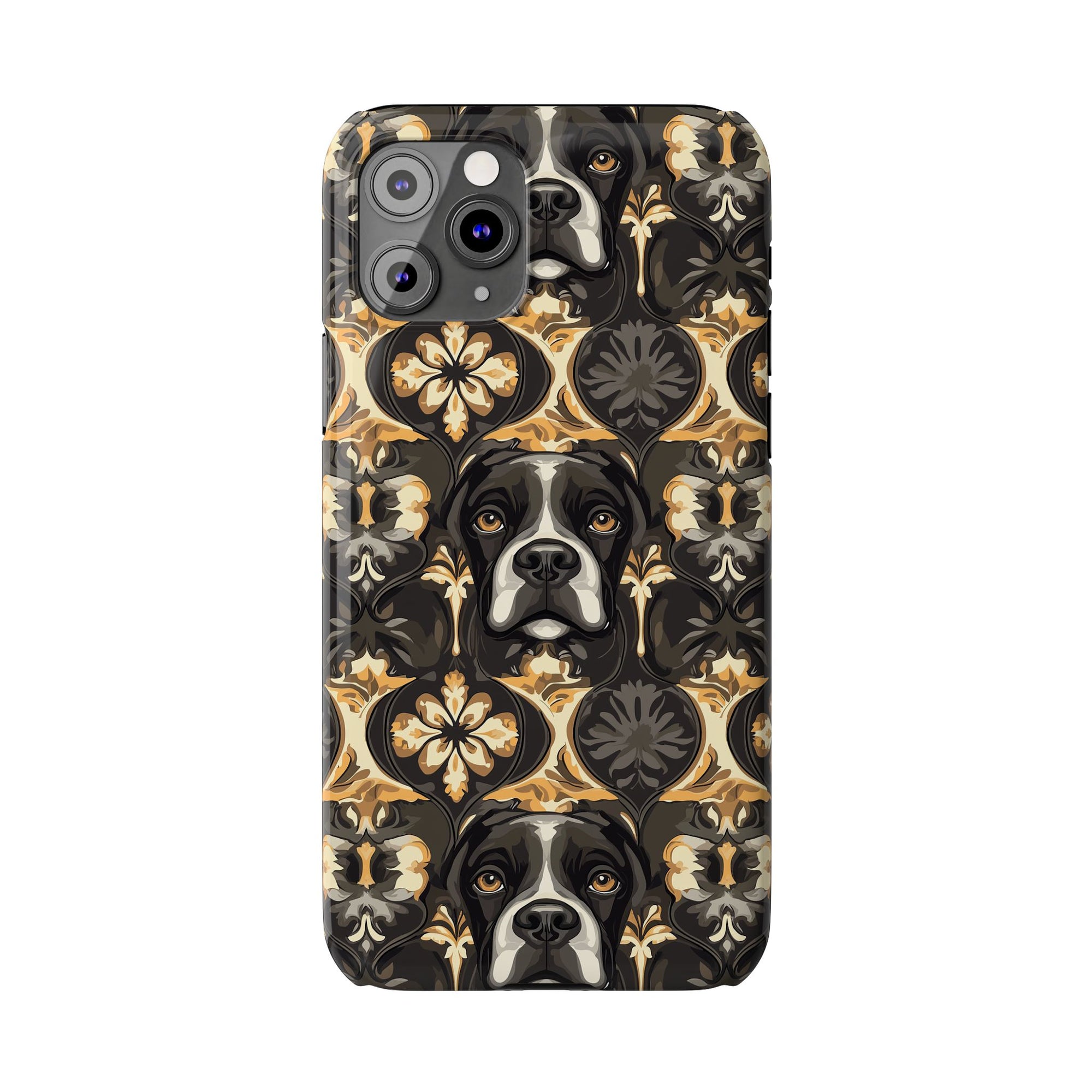 Manor Pup Boxer Royale Slim Phone Cases