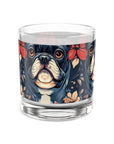 Gothic Rose Bulldog Noir Enchantment Rocks Glass